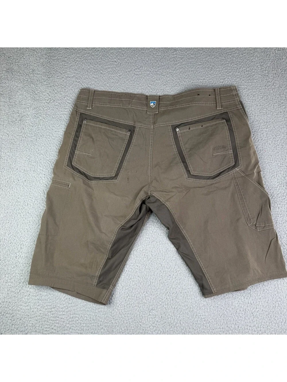 Kuhl Radikl Hiking Shorts Stretch Gorpcore 40x14 Mens Brown (Read Description!)